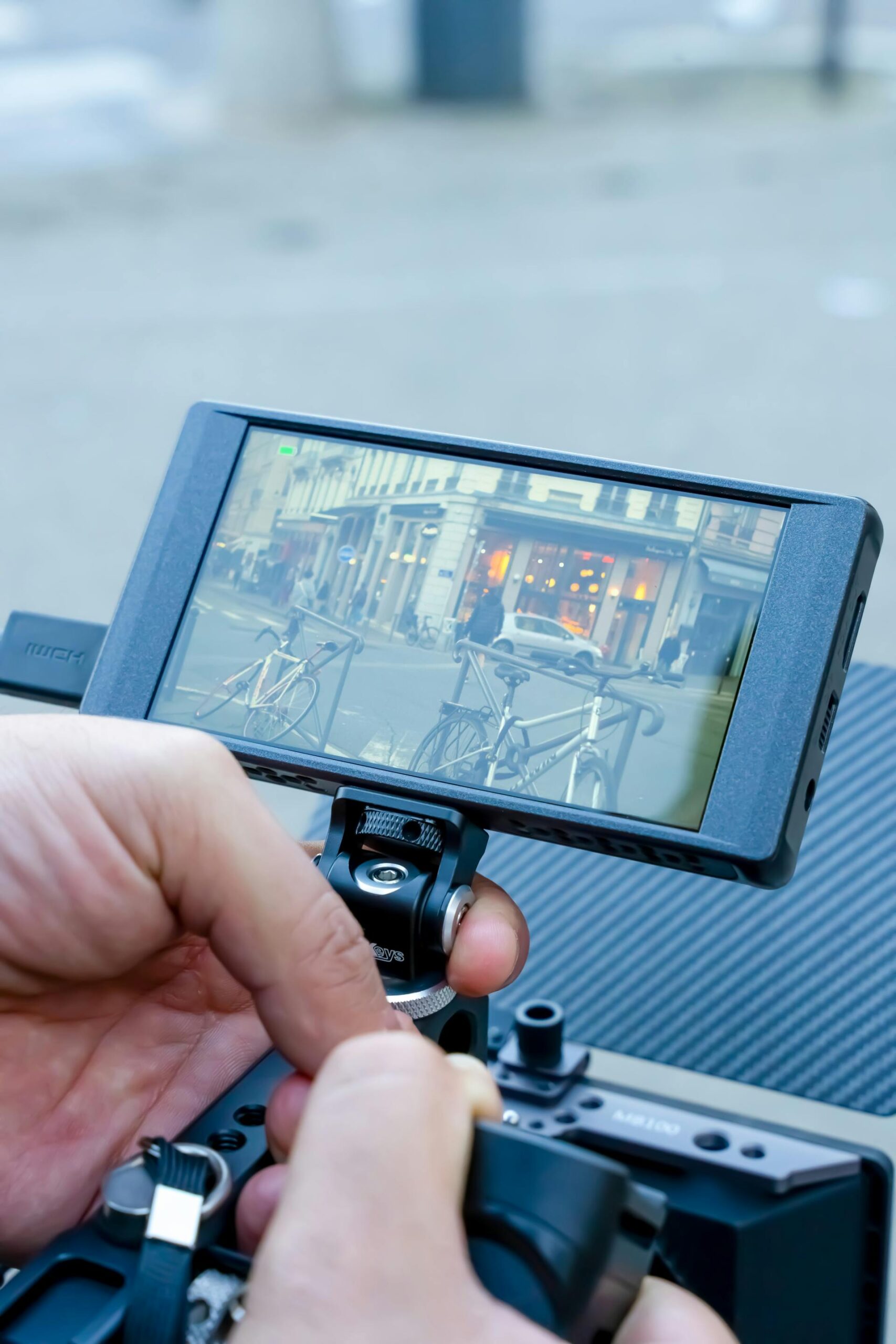 hand controlling drone