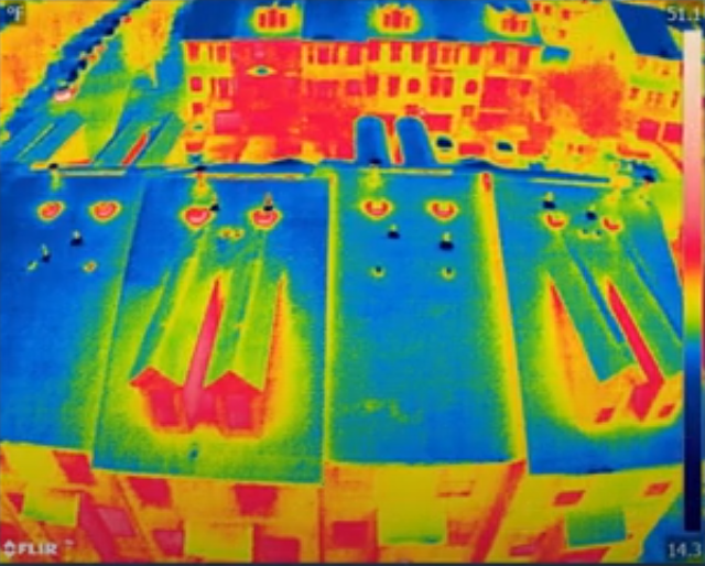 thermographic image of building